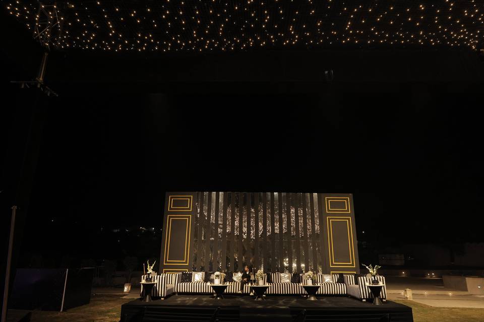 Sangeet setup at Lawn