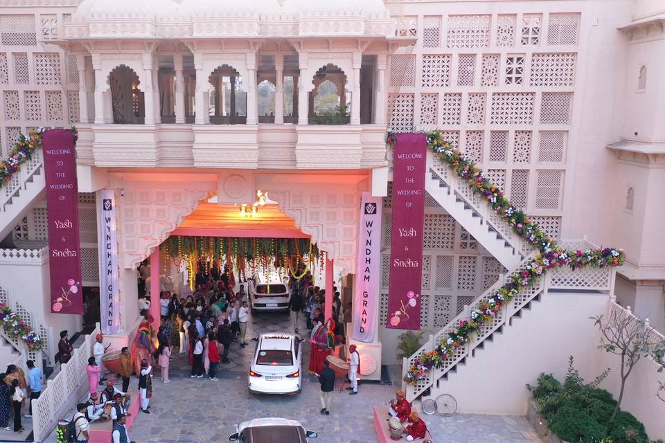 Wedding setup- Main Entrance
