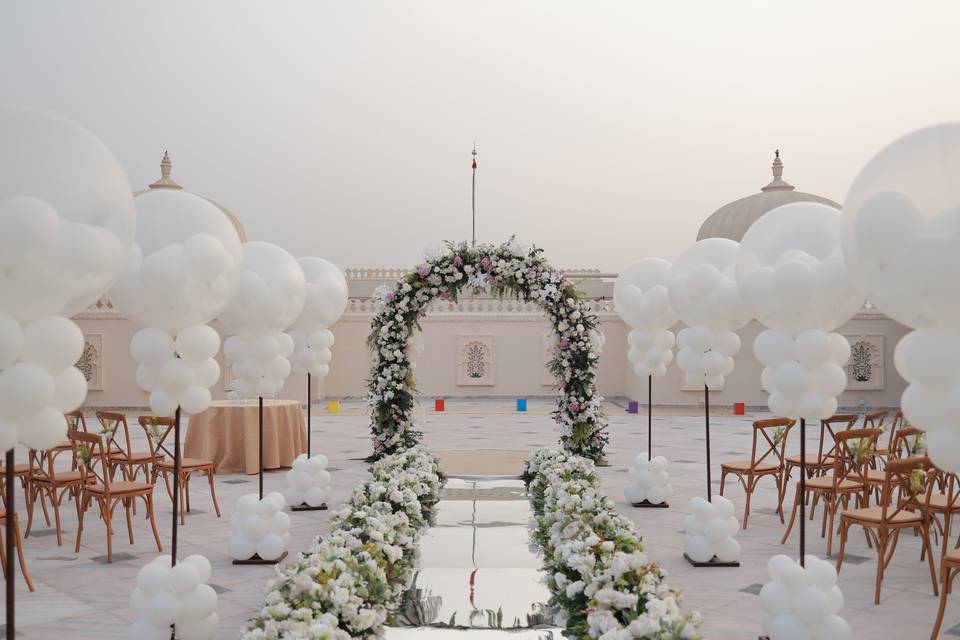 Wedding Setup- Rooftop