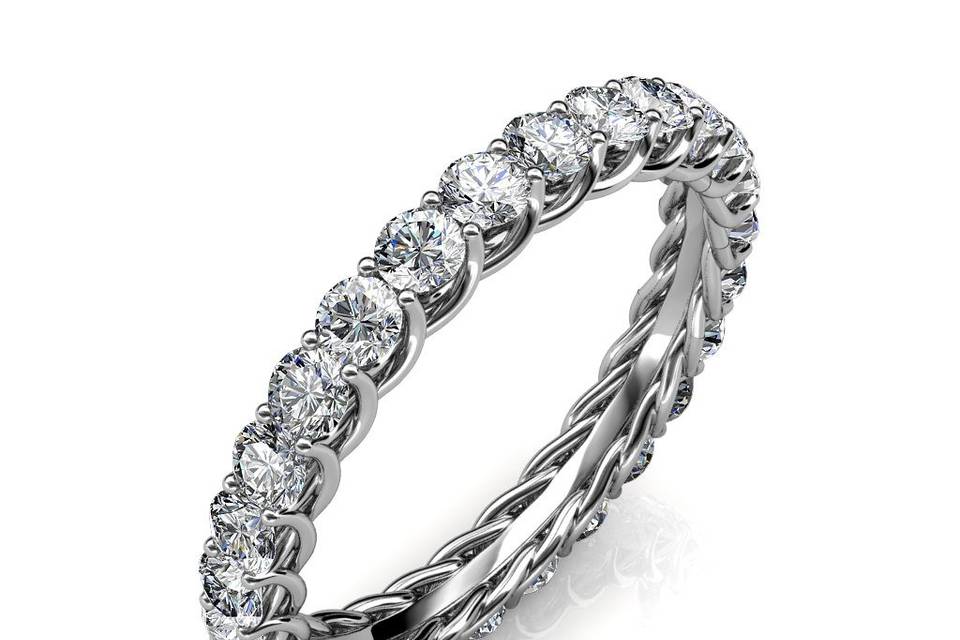 Claw Set Diamond Eternity Ring