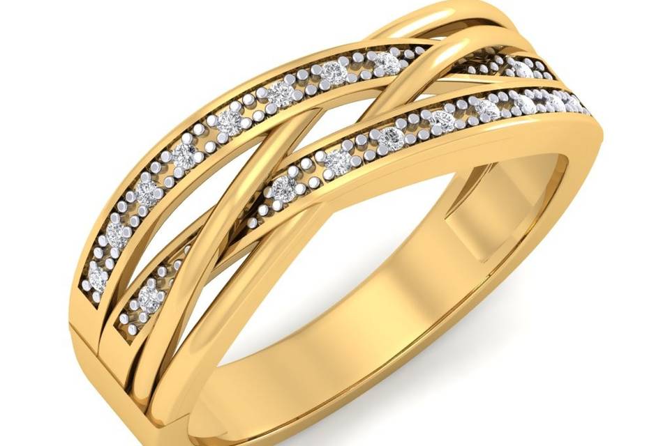 Infinity Round Diamond Ring