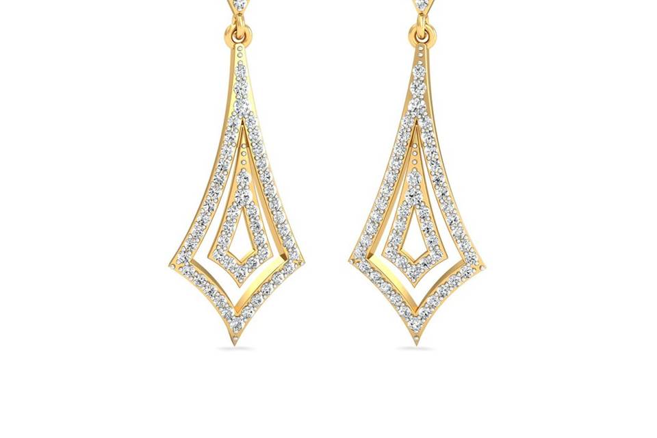 Long Diamond Earrings