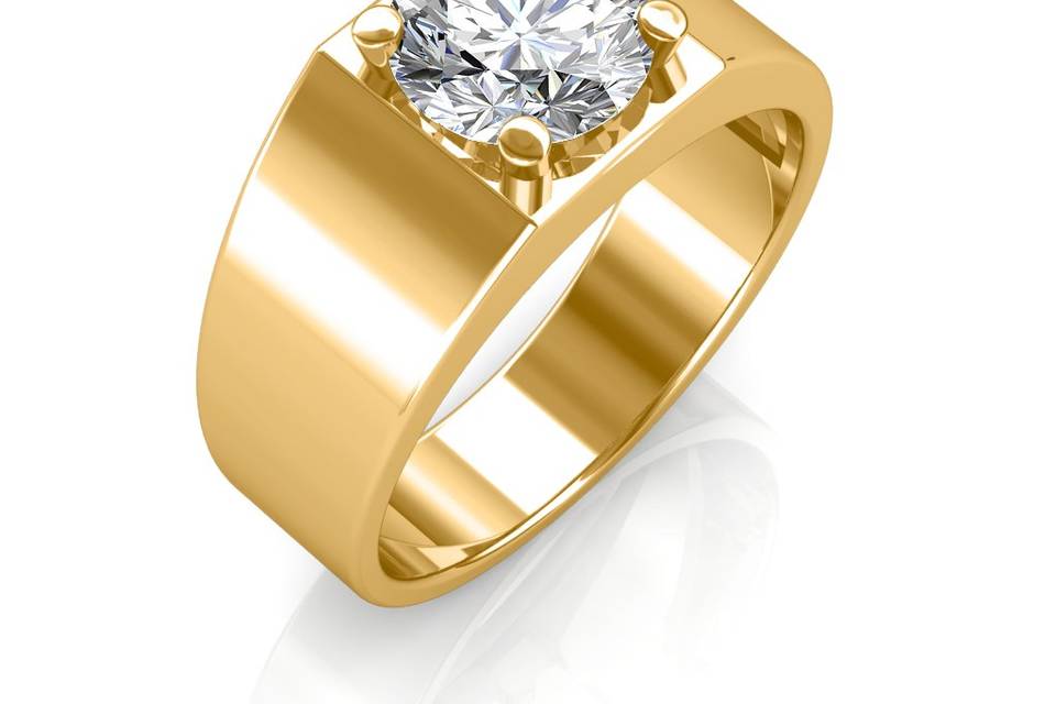 Men's Diamond Solitaire Ring