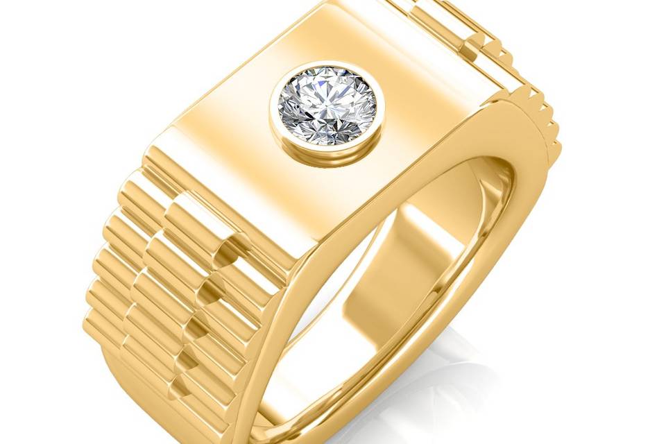 Men's Diamond Solitaire Ring