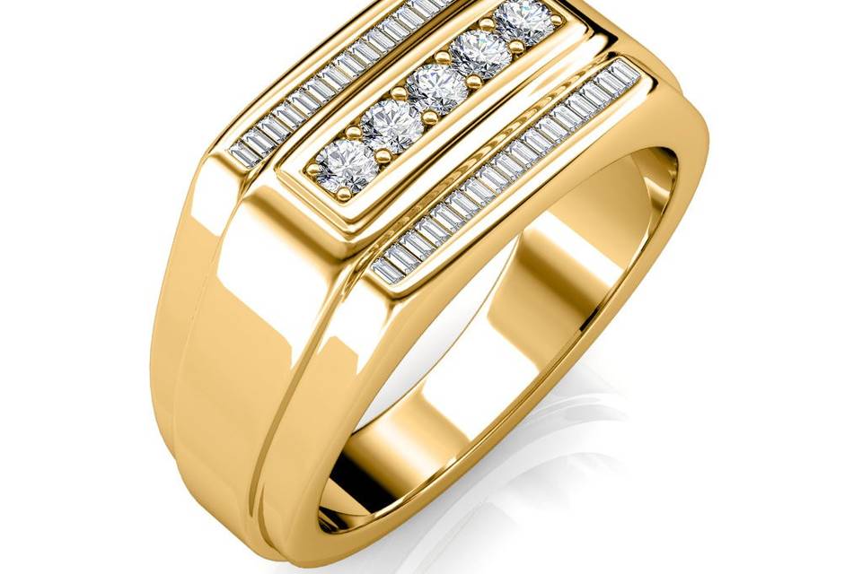 Natural Diamond Men's Ring