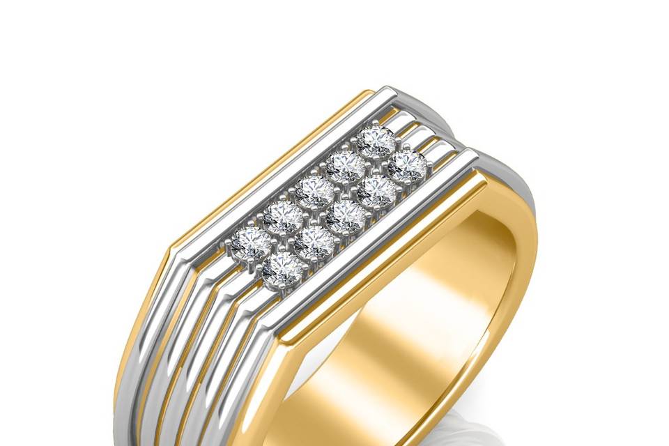 Men's Pave set Diamond Ring