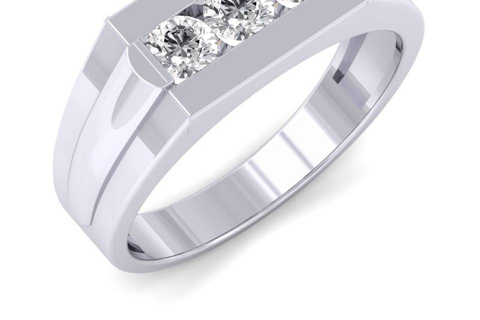 Men's Channel Set Diamond Ring