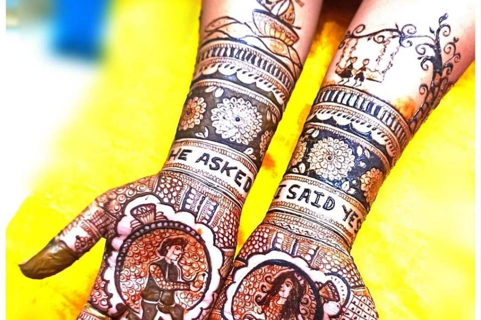 Engagement henna