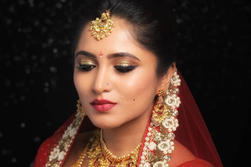 South Indian bridal makeup