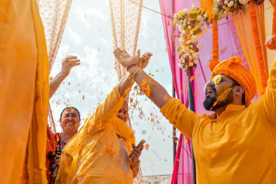 Haldi ceremony Fun