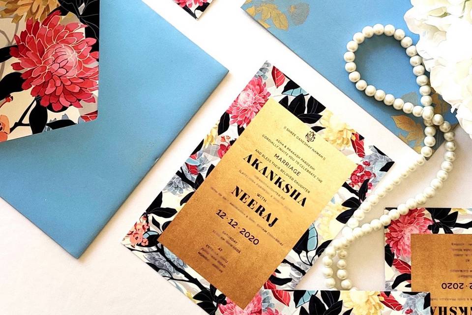 Modern Floral Invite