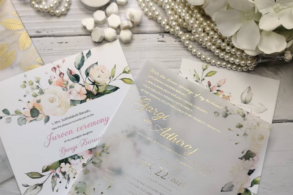 Floral Wedding Card