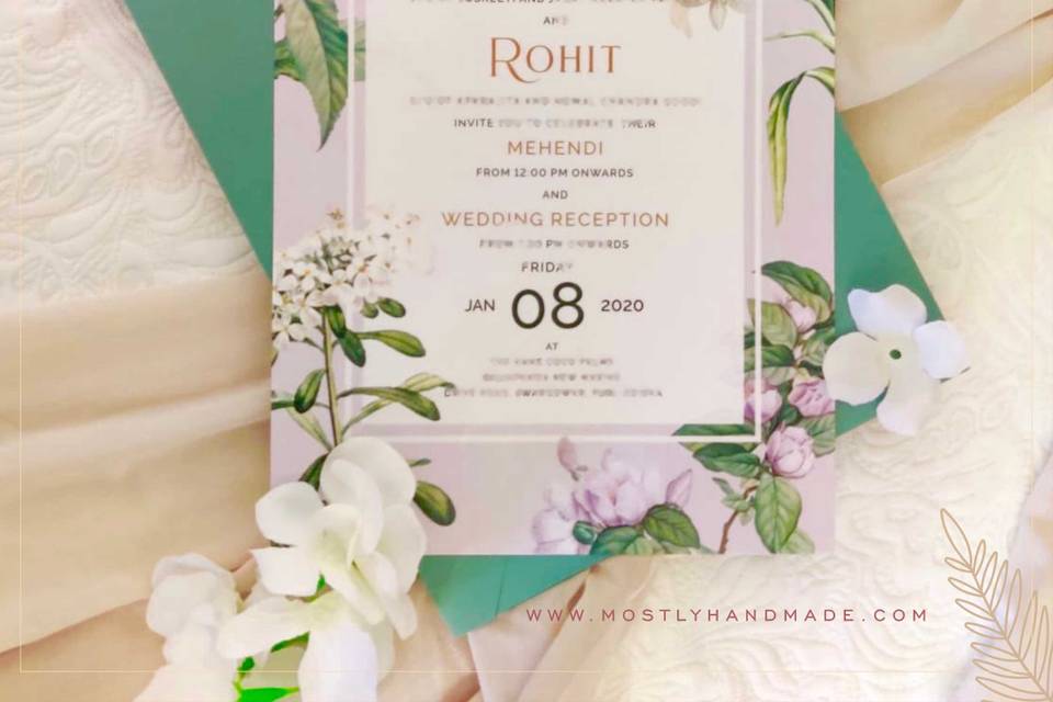 Modern Floral Invite