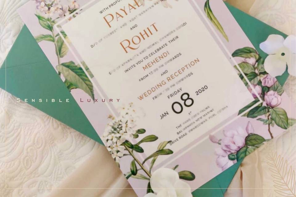 Modern Floral Invite