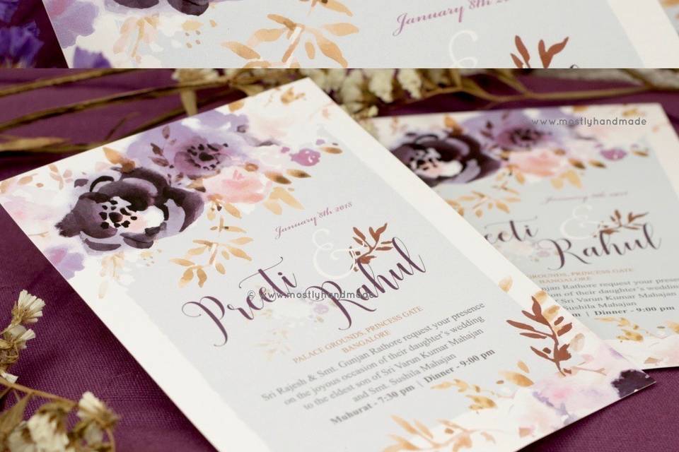 Modern Floral Invite