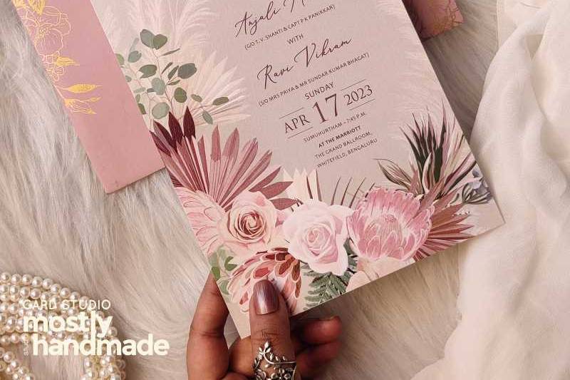 Floral Wedding Card