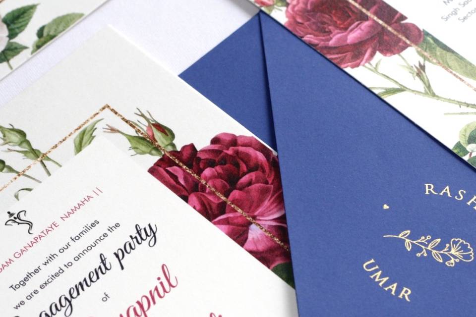 Modern Floral Invite