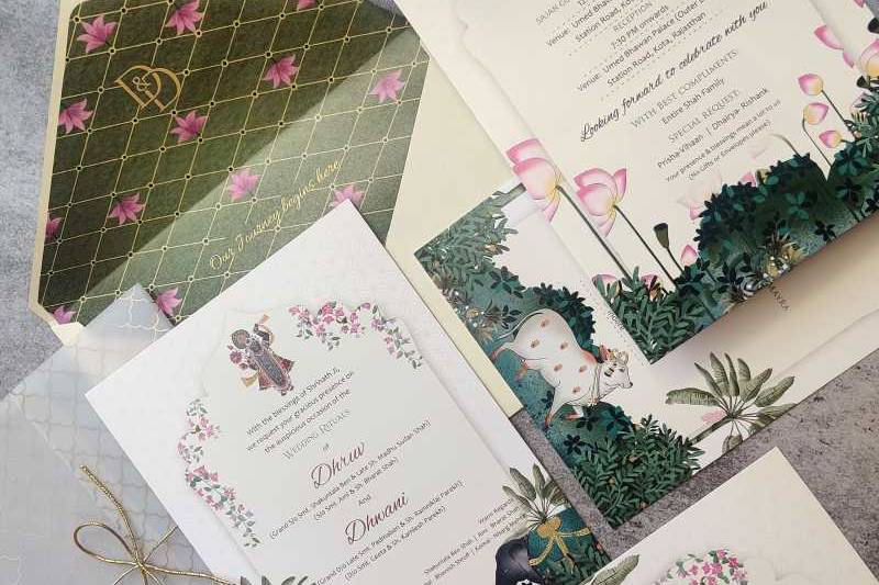 Ethnic Wedding Card