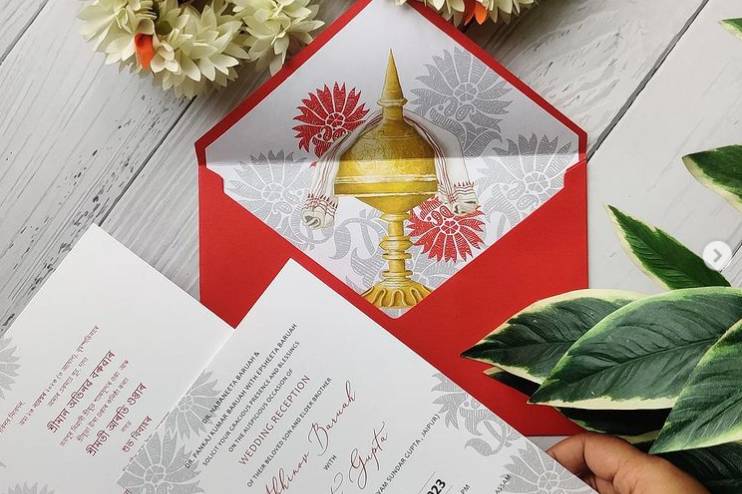 Assamese Wedding Card