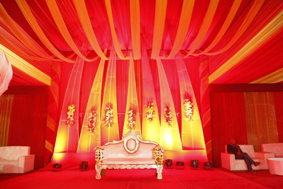 Mandap setup