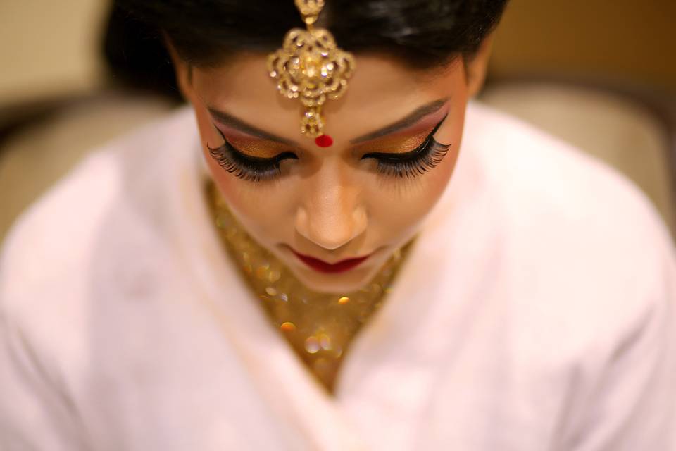 Bride's make up shoot