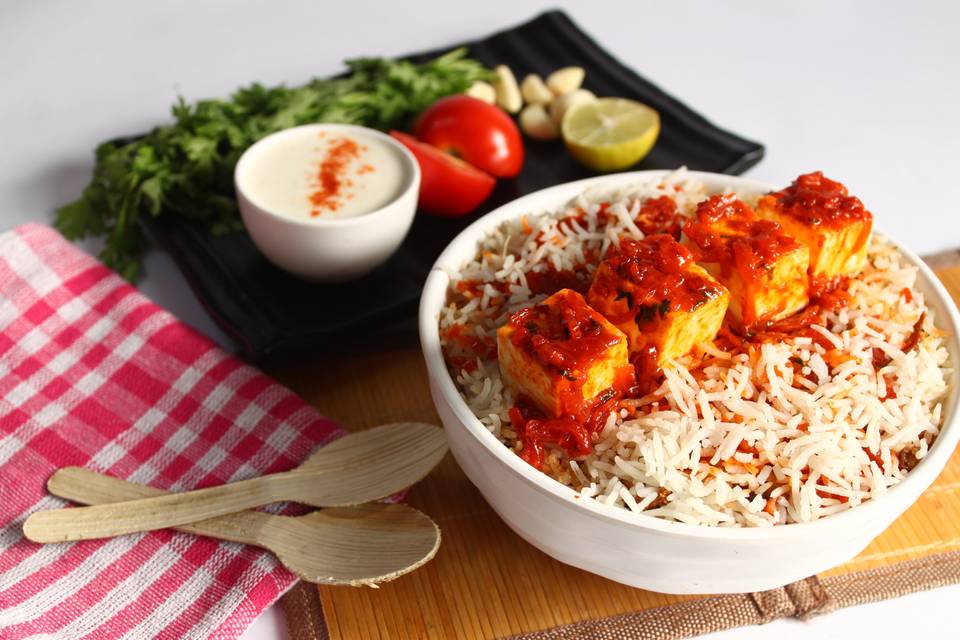 Paneer biryani