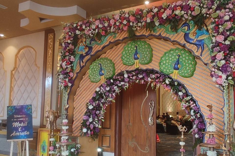 Entrance gate for the wedding