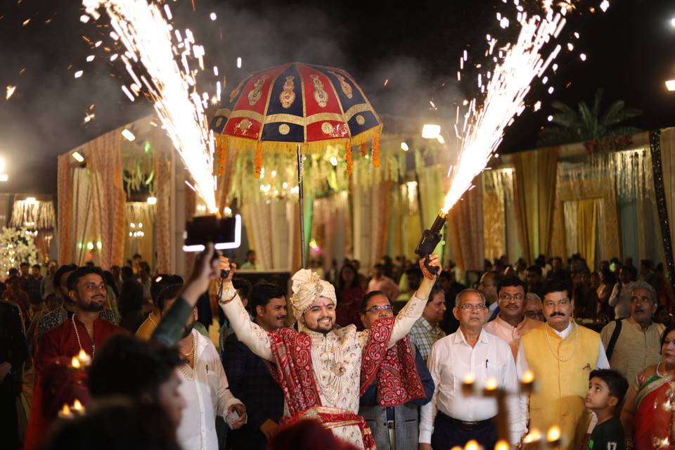 Groom's entry