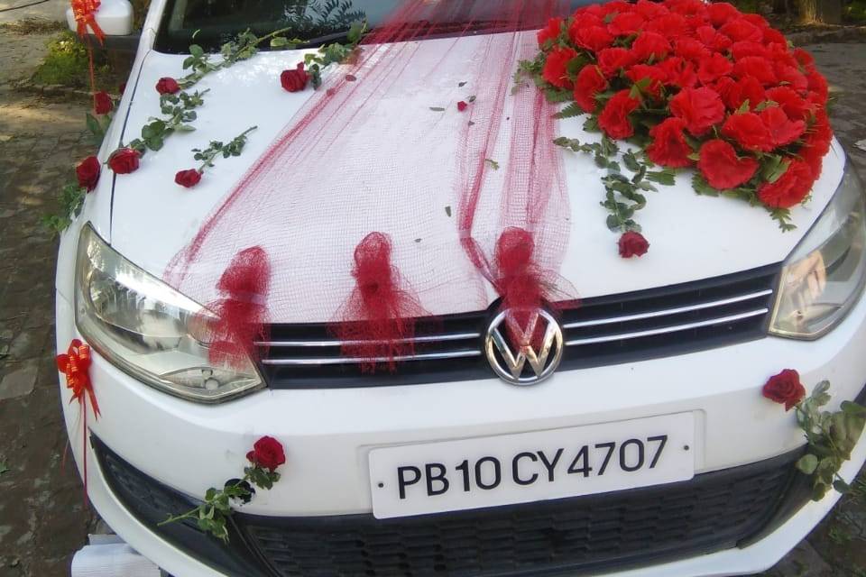 Car floral decor