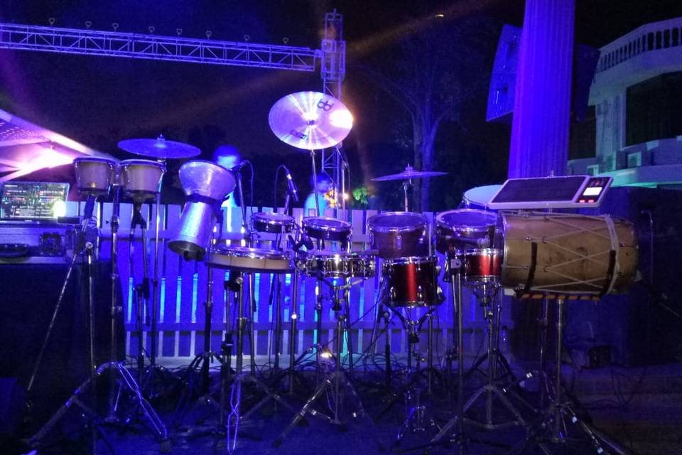 Live Percussions Setup