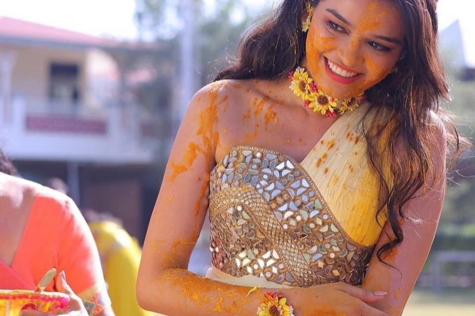 Haldi makeup