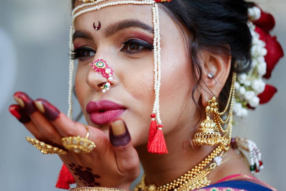 Marathi bridal look