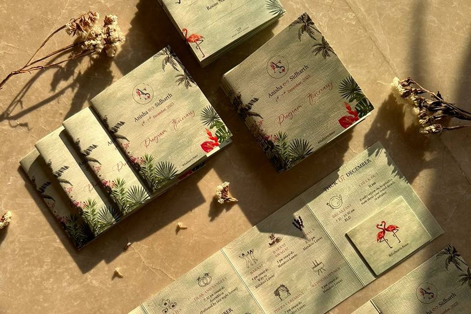 Key card holder + itinerary