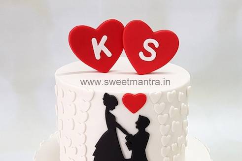 Fondant Wedding Theme Cake – SahniBakery
