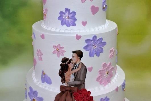 3 Tier Wedding Reception cake
