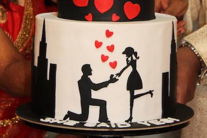 Designer Engagement cake