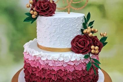 Customised Engagement cake
