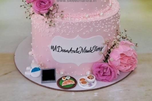 Customised Engagement cake