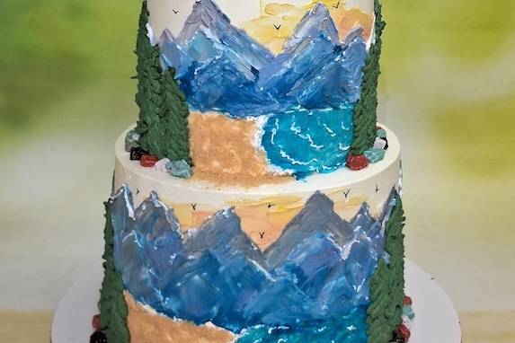 Designer Engagement cake