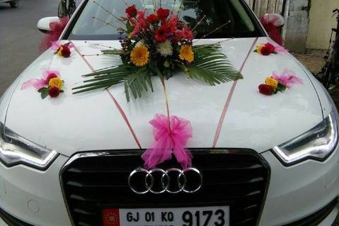 Car floral decor