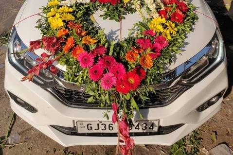 Car floral decor