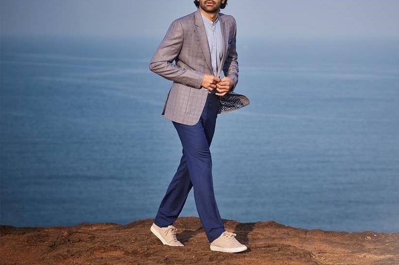 Blue Mens 5 Piece Suit, Linen at Rs 1950 in Ludhiana