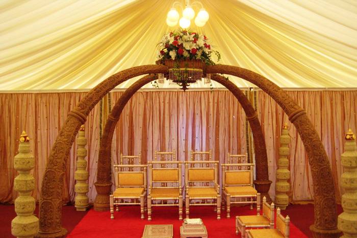 Mandap setup