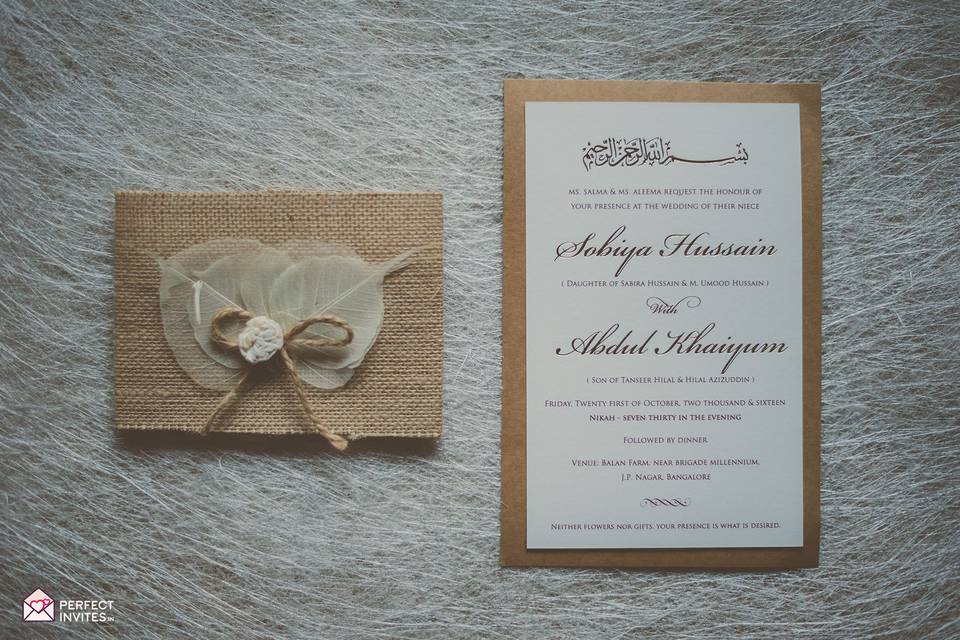 Wedding invite