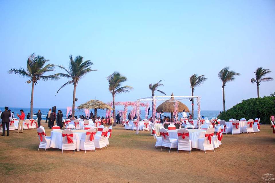 Destination beach wedding