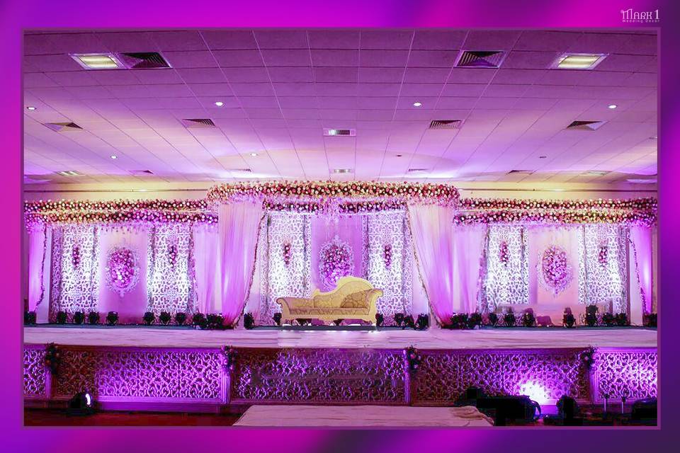 Floral stage decorations