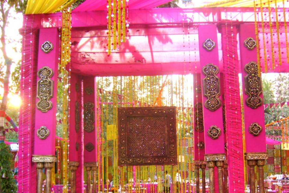 Outdoor Mehendi function