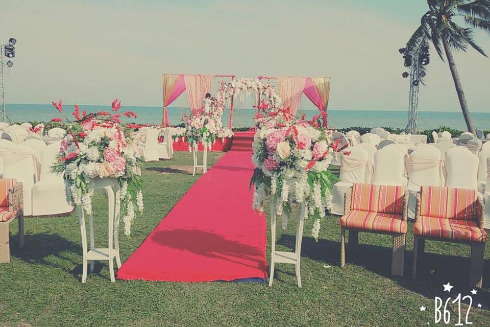 Wedding setup at thailand