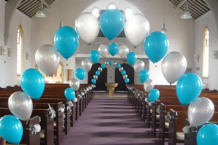 Church Wedding Balloon Decoration - Littlehaos Balloon Decor | Facebook