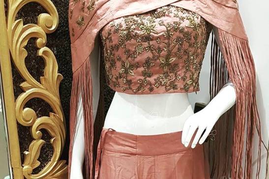 Gorgeous Royal Pink Embroidered Designer Wedding Lehenga Choli With St –  Saris and Things
